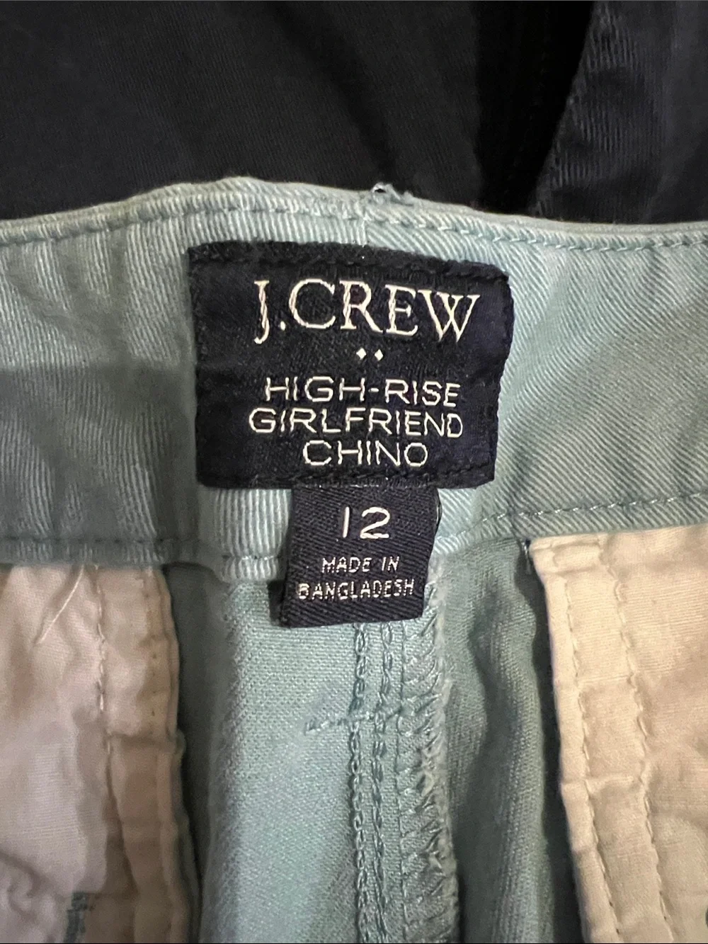 J. Crew Women’s Chino Pants in Navy, Light Blue, Mint, Gray, and Black